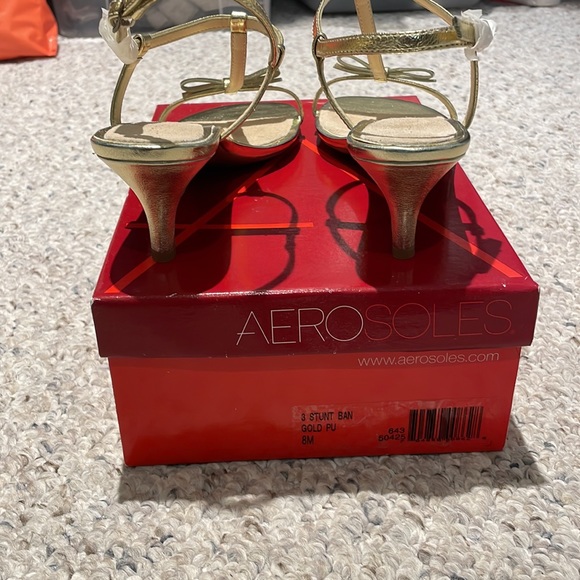Aerosols gold heel sandal - Picture 4 of 8